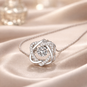 Collar Lazo de Luz Moissanita