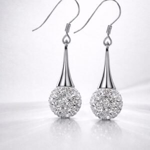 Aretes de Plata Esfera Radiante