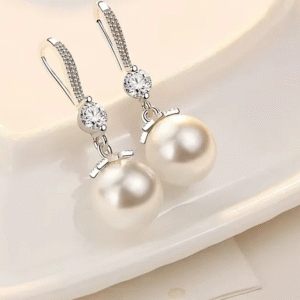 Aretes de plata circular elegance